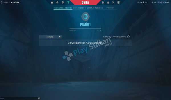 Platin 1 Rank 149 seviyeli satılık hesap
