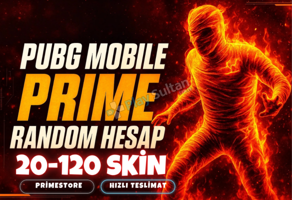 PRİME 20-120 SKİN PUBG RANDOM HESAP