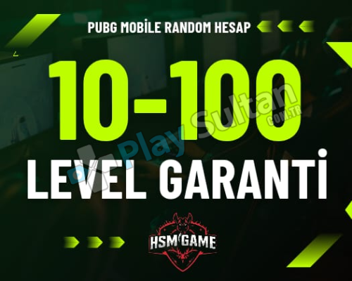 PUBG 10-100 LEVEL GARANTİLİ RANDOM HESAP