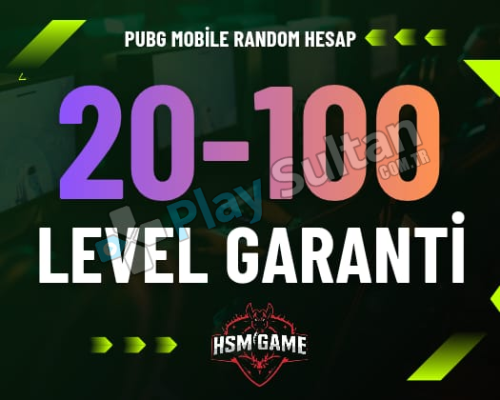 PUBG 20-100 LEVEL GARANTİLİ RANDOM HESAP