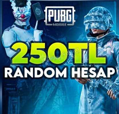 Pubg 250 TL random hesap
