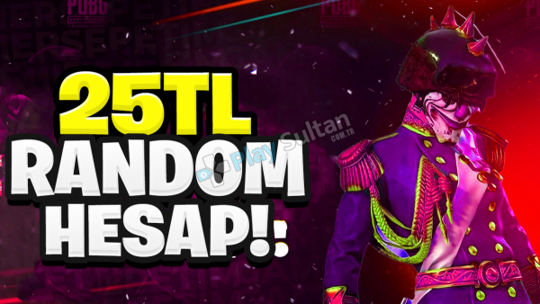 Pubg mobile 25 tl random hesap