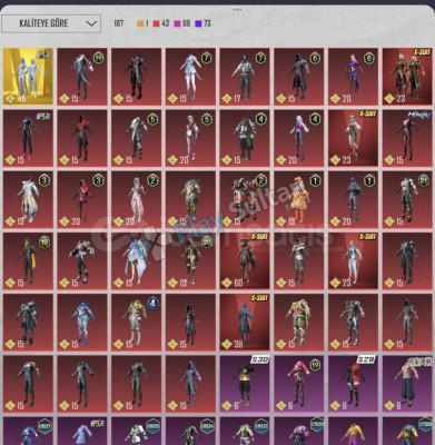 PUBG mobile 5x suit 1 nihai mumya uygun fiyata