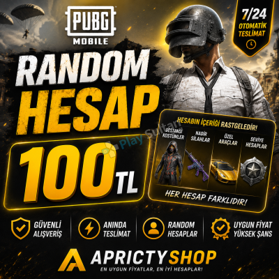 PUBG MOBILE RANDOM HESAP 100 TL