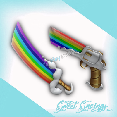 Rainbow Set - Rainbow + Rainbow Gun - Murder Mystery 2 - MM2