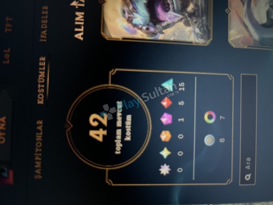 Satılık lol hesabı