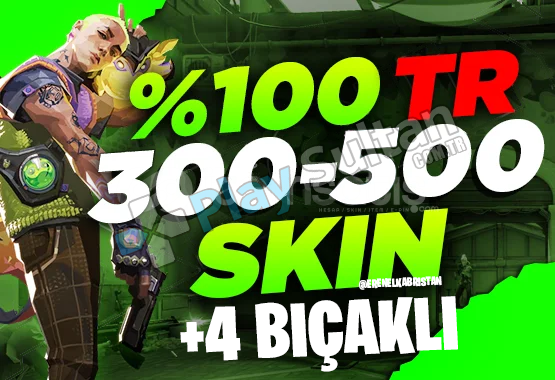 ŞOK FİYAT FULL ENVANTER 300-500 SKİN GARANTİLİ HESAP