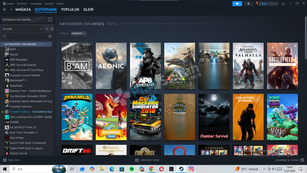 STEAM HESABI ACİL