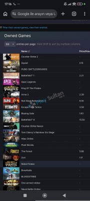 Steam hesabı uyguna satılacaktır