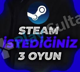 Steam İstediğiniz 3 Oyun Garanti + 724 Destek