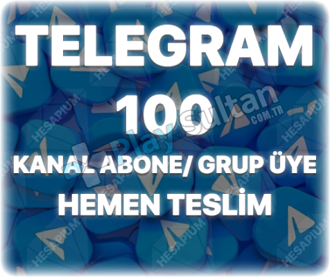 Telegram 100 Kanal Abone Grup Üye - Algoritma Etkili