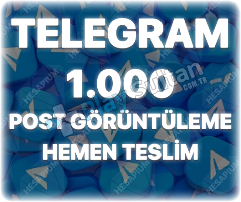 Telegram 1000 Post Görüntülenme