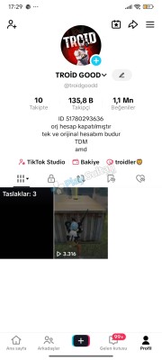TİKTOK 137K TAKİPÇİLİ HESAP