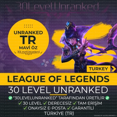 Kostüm Seçilebilir TR 40K+ MÖ 30 Level Unranked Hesap