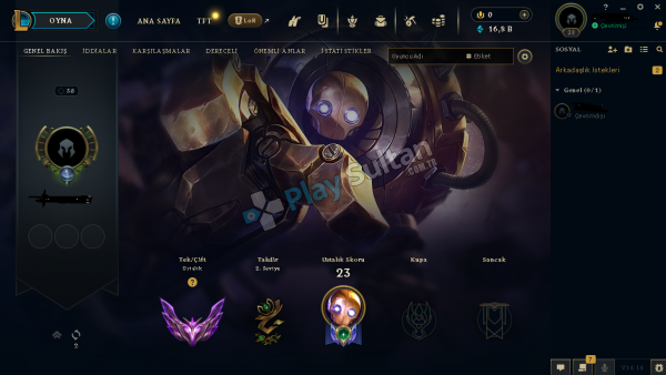 TR GANİMETİ BOL 69 WR MASTER HESAP