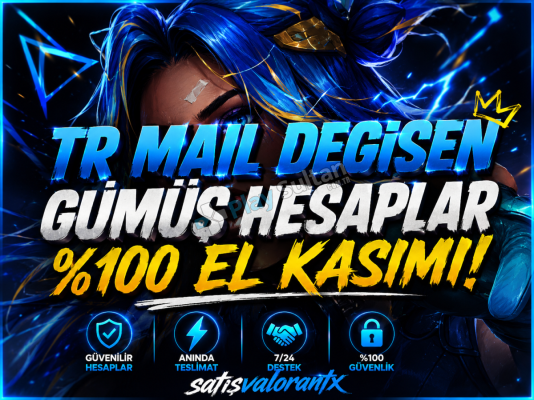 TR - GÜMÜŞ - MAİL DEĞİŞEN - ANLIK TESLİM - DÜŞÜK MMR