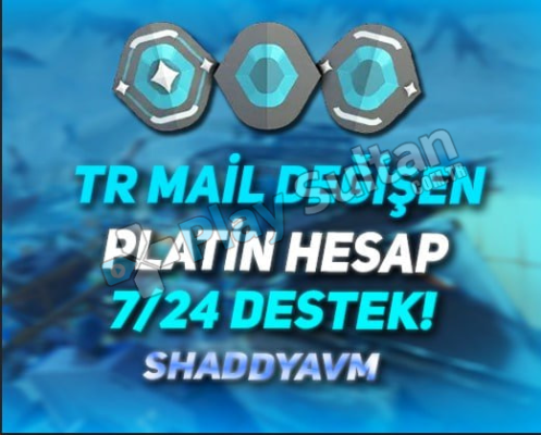 TR - MAİL DEĞİŞEN - PLATİN HESAP - 7-24 DESTEK