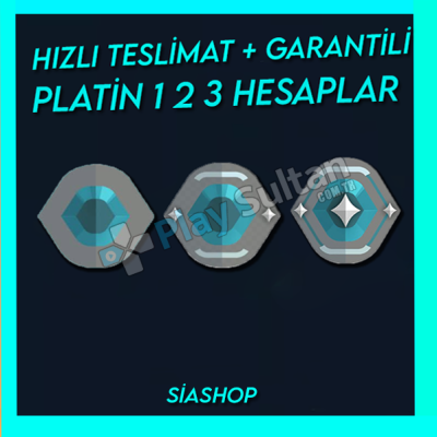 TR - PLATİN - MAİL DEĞİŞEN - ANLIK TESLİM - DÜŞÜK MMR