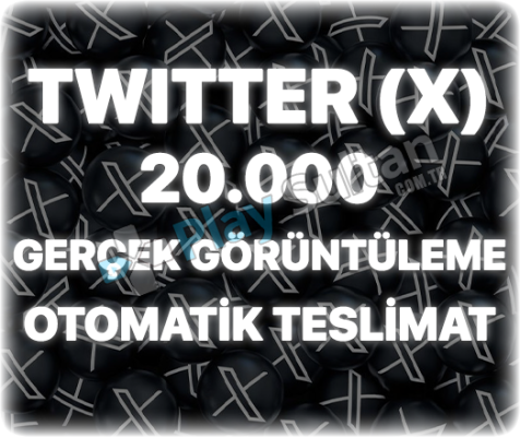 Twitter X 20000 Organik Görüntülenme - Trend Etkili
