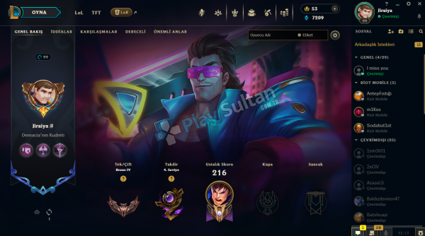 uzun Suredır Oyanamdıg8ım League Of Legends hesapım satılıktır