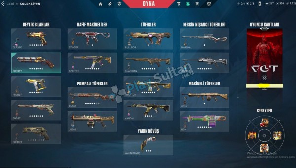 Valorant En az 70k Vp yatırılmış Hesap