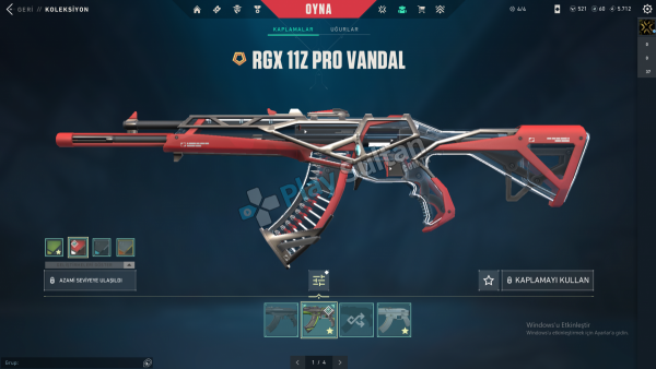 Valorant Rgx Vandal Neptün Vandal Bayonet Bıçak Oni Phantom