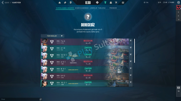 valorant unranked hesap