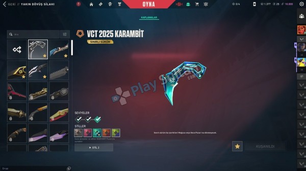 VCT KARAMBIT CHAMP 23 DOLU MAİLLİ TR