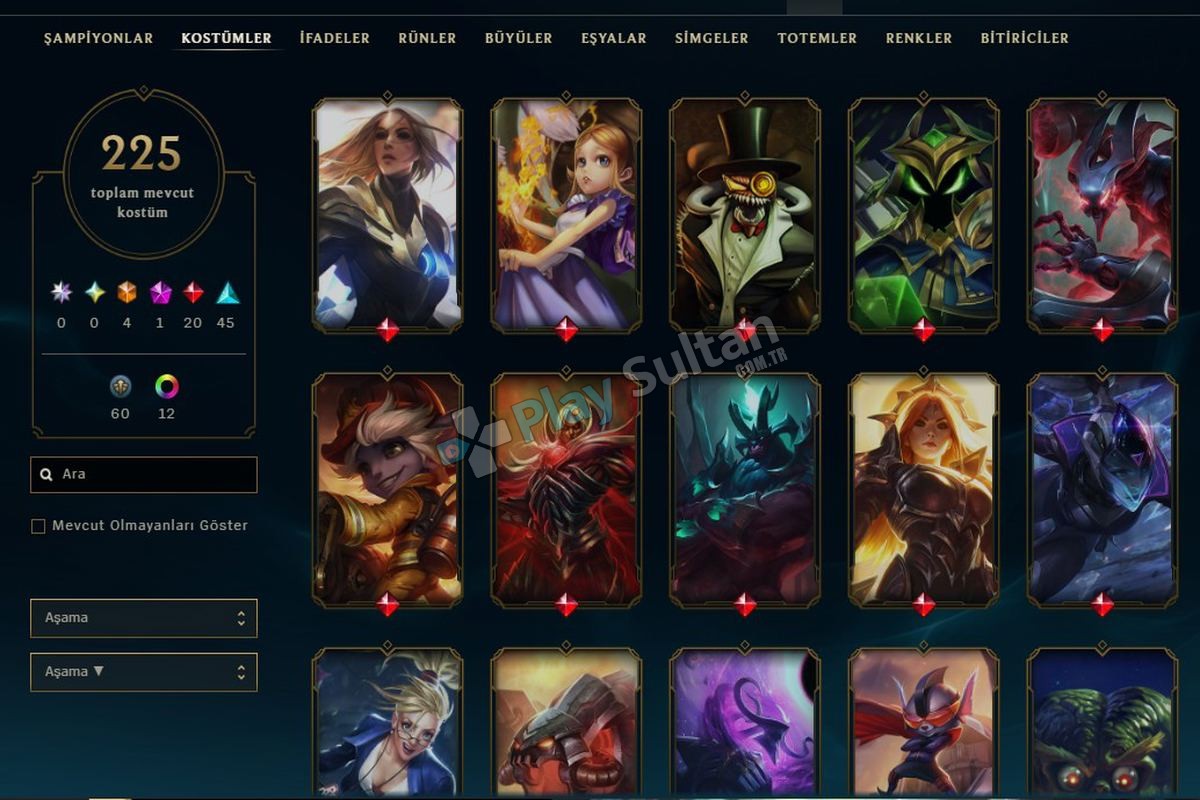 TR 32 LVL + 192 SKİN + UNRANKED + TERTEMİZ HESAP Resim 2