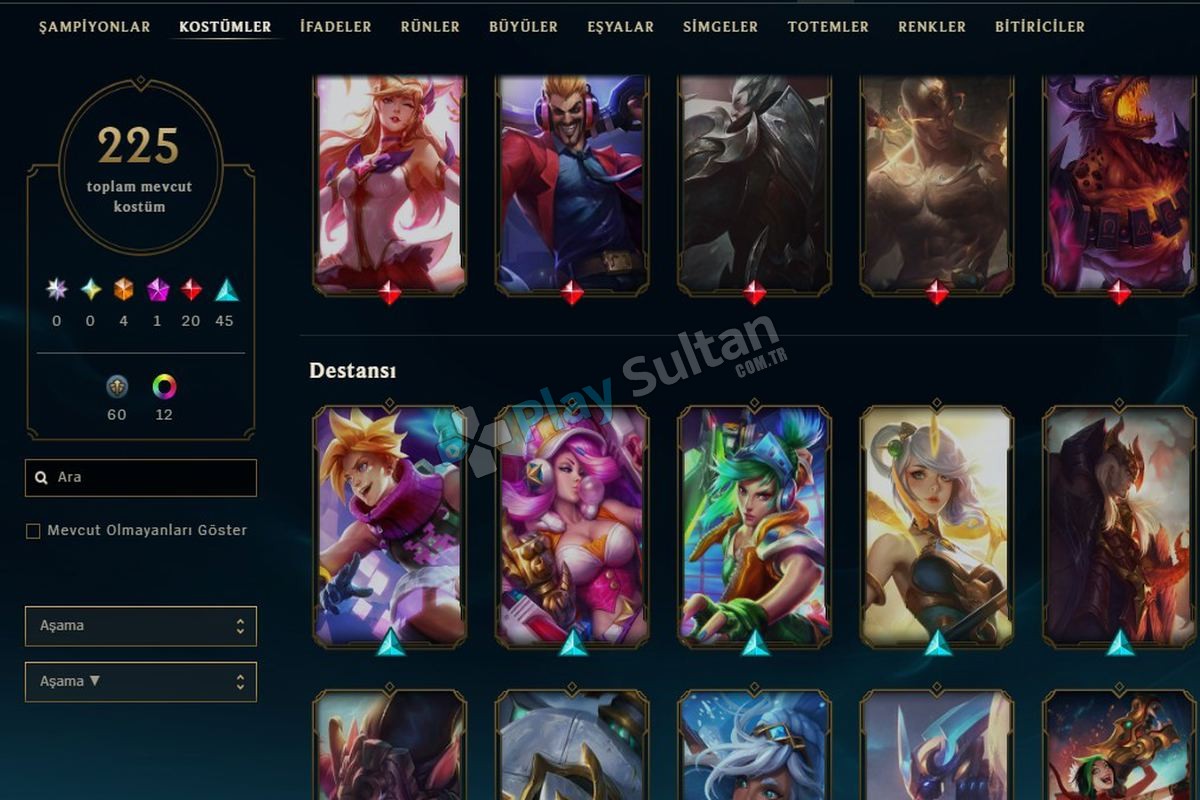 TR 32 LVL + 192 SKİN + UNRANKED + TERTEMİZ HESAP Resim 2