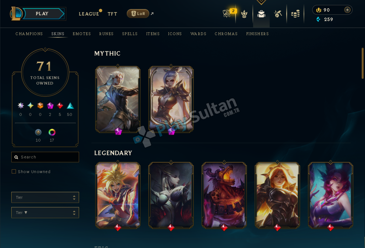 Valorant 2 FULL SET Lol 71 DESEN TFT 8 ARENA 2 MYTHIC DESEN Resim 2