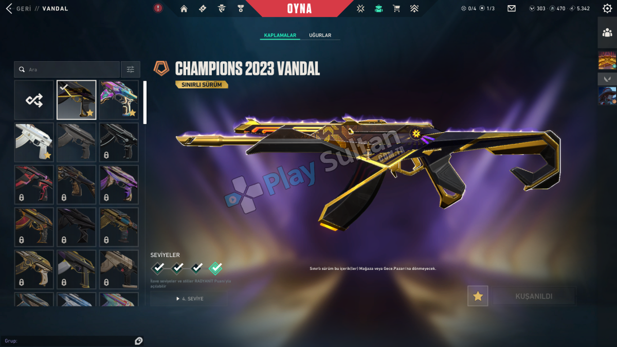 Valorant Champions 23 Vandallı Hesap Resim 2