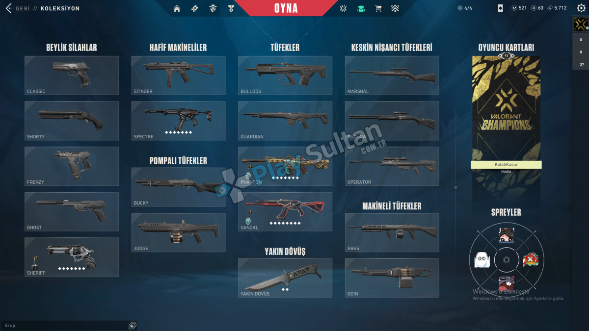 Valorant Rgx Vandal Neptün Vandal Bayonet Bıçak Oni Phantom Resim 2