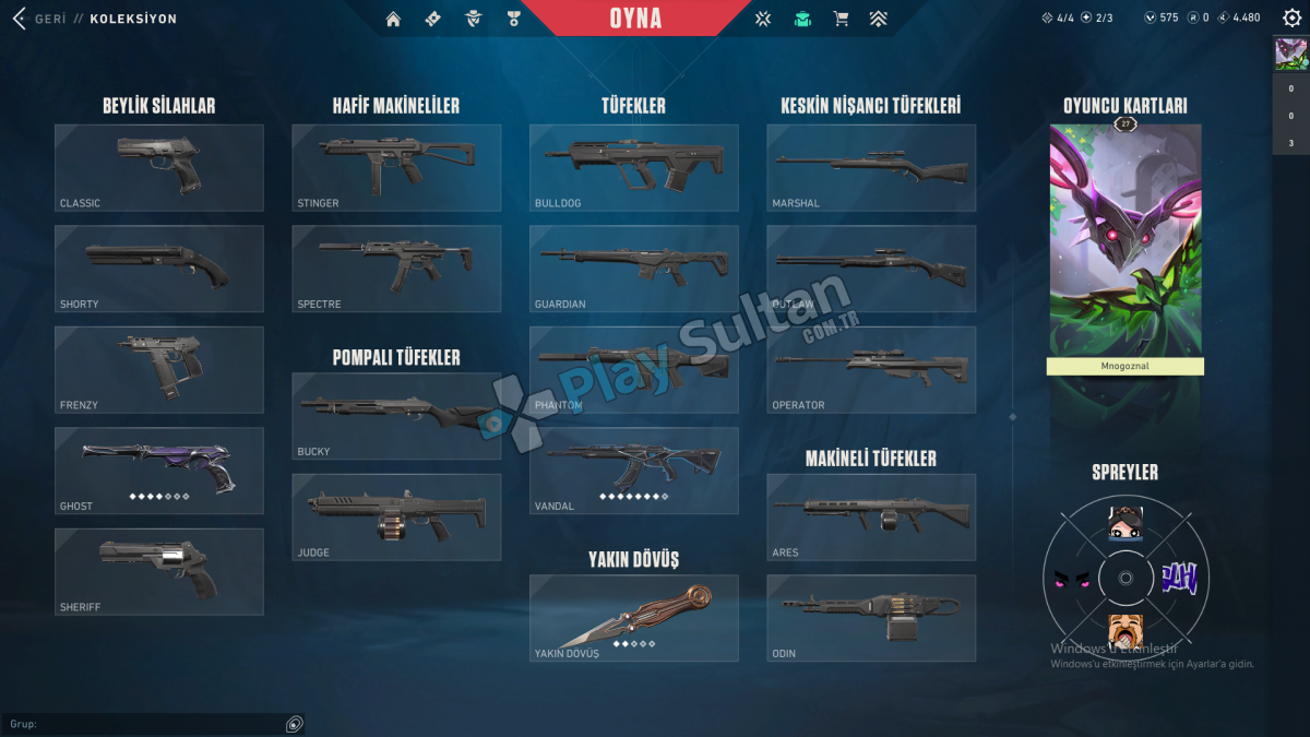 Valorant Rgx Vandal Sihirpunk Kelebek ve Farklı Skinler Mevcuttur ve TR Serveridir Resim 2