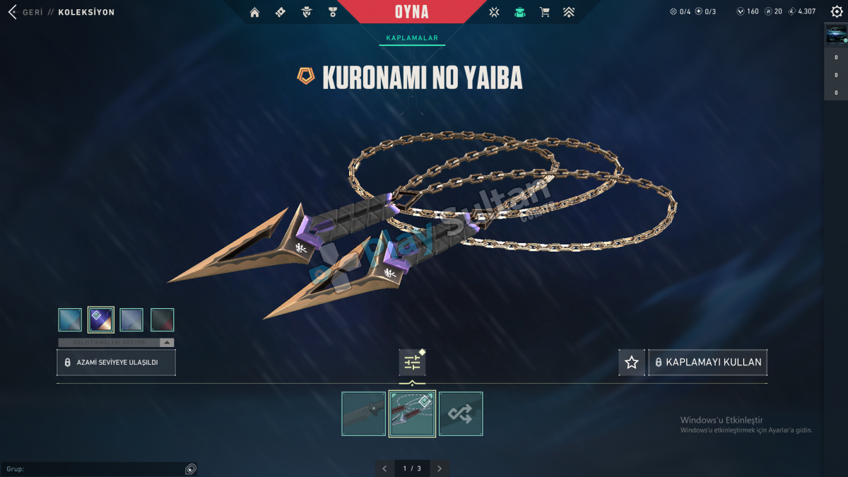 Valorant Ulupençe Delipop Vandal Kuronami Bıçak Sihirpunk Ghost ve Battlepass Skinler Mevcuttur TR Resim 2