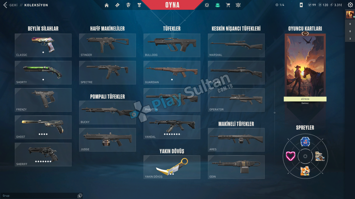 Valorant Yağmacı Vandal Ejder Vandal Asil Karambit Yağmacı Sheriff Resim 2