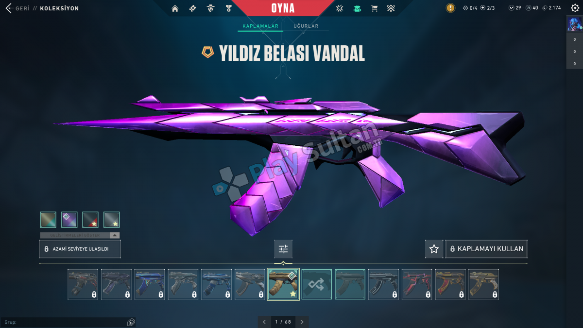 Valorant Yıldız Belası Vandal Asil Karambit ve Daha Birçok Skin Mevcuttur ve TR Serverdir Valorant Yıldız Belası Vandal Asil Karambit ve Daha Birçok Skin Mevcuttur ve TR Serverdir