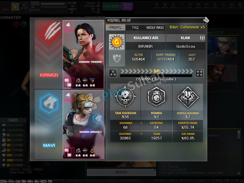 WOLFTEAM 4 KARTLI BEDAVA FİYATINA FULL HESAP Resim 2