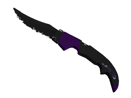 ★ StatTrak™ Falchion Knife | Ultraviolet (Well-Worn)